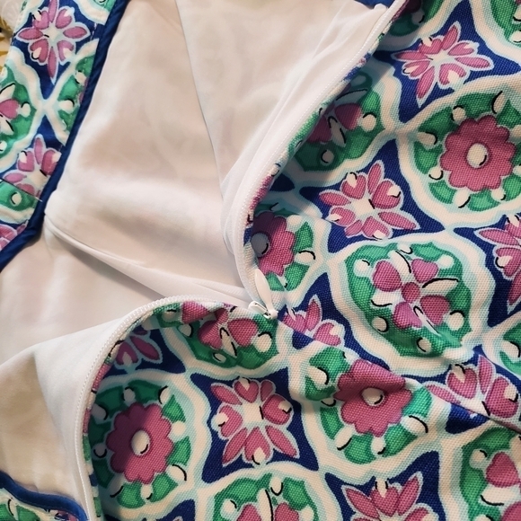 Talbots Colorful Pencil Skirt fully lined side zip Size 14, Preppy - Picture 5 of 6